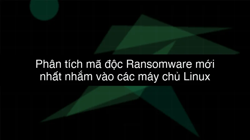 Phân tích mã độc Ransomware mới nhất nhắm vào các máy chủ Linux
