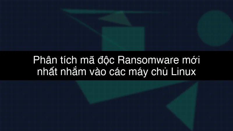 Phân tích mã độc Ransomware mới nhất nhắm vào các máy chủ Linux data dump